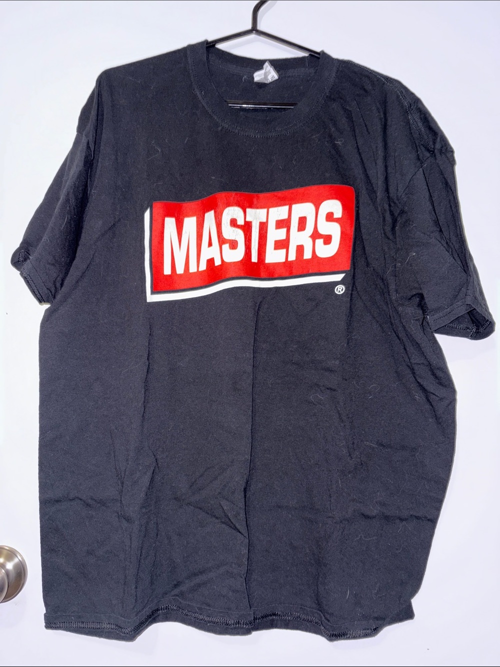 XL MENS Masters Black 100% COTTON T-Shirt - GUC-FUC